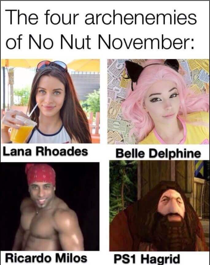 No Nut November Memes